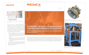 Planetary Gearbox Considerations for High-Performance Applications