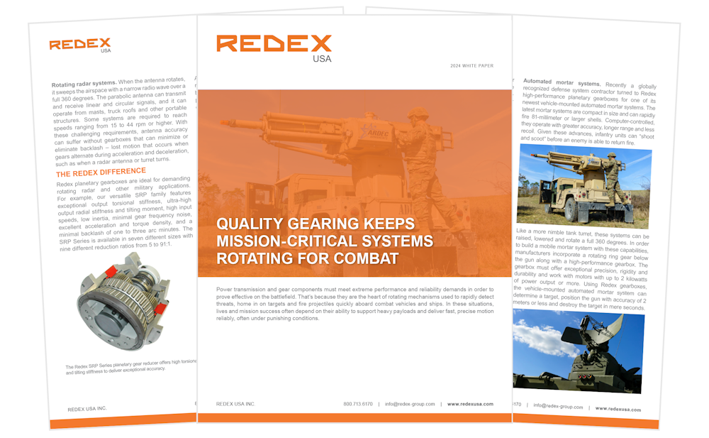 New White Paper: Quality Gearing Keeps Mission-Critical Systems Rotating for Combat 