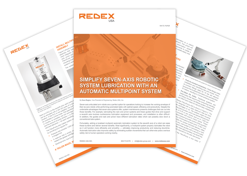 White Paper: Simplify Seven-axis Robotic System Lubrication With an Automatic Multipoint System