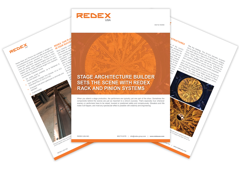 Case Study: Stage Architecture Builder Sets the Scene With Redex Rack and Pinion Systems